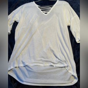 Mid Sleeve White Express Shirt